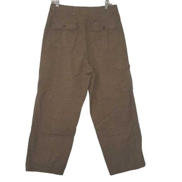 Tommy Bahama Cargo Pants 33 Brown Cotton Button Zip Pockets - Picture 5 of 8